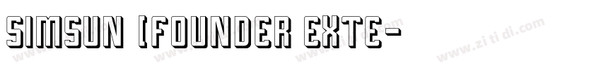 Simsun (Founder Exte字体转换